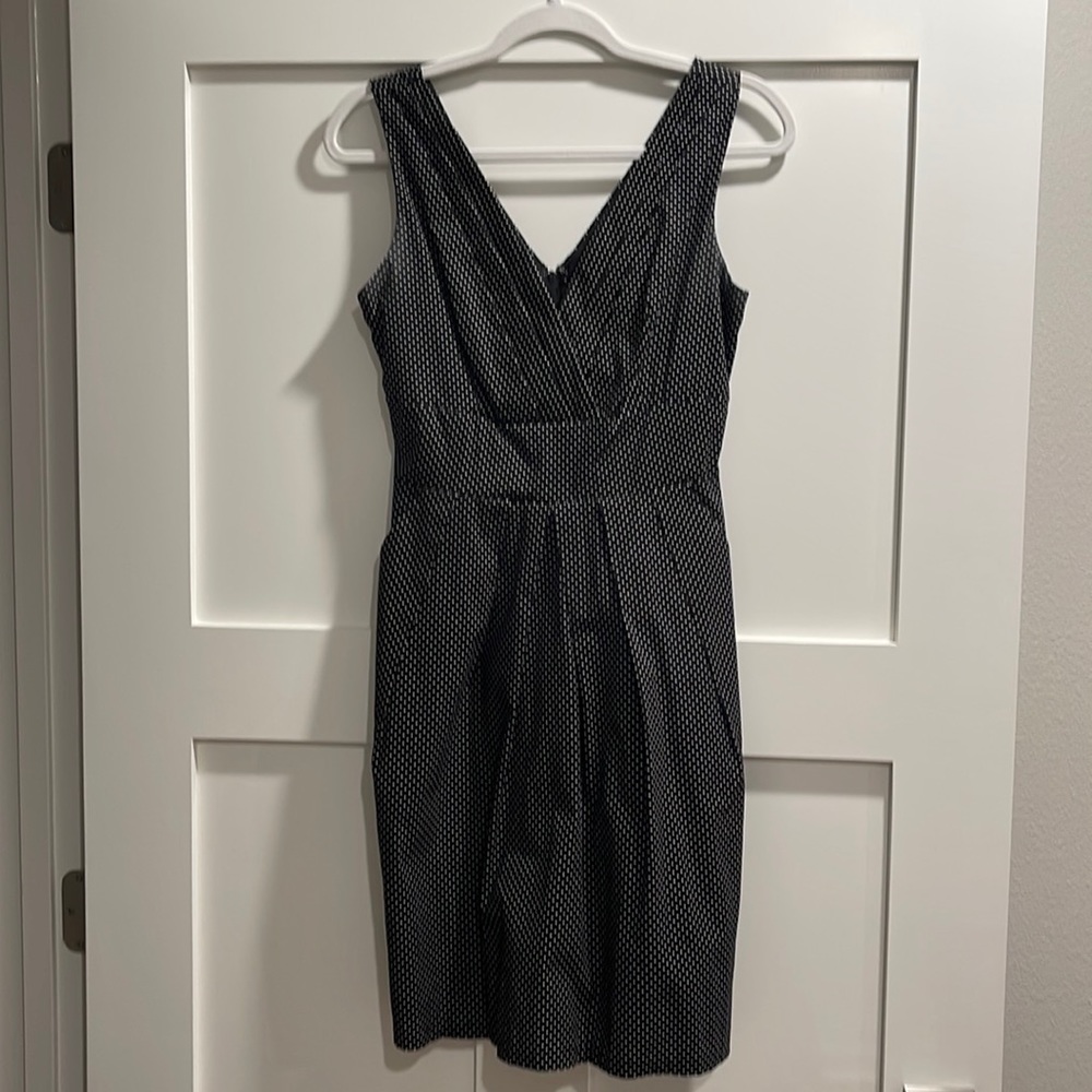 Black and white polkadotted dress